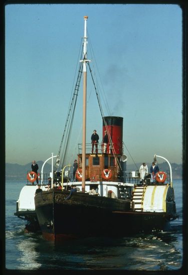 Various views of the Eppleton Hall (built 1914; tugboat) at and near the San Francisco Waterfront