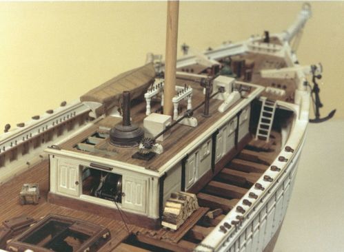 Details of the model of Kohala (built 1901; barkentine, 4m), circa 1974-1984