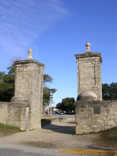 St. Augustine City Gates at Castillo de San Marcos National Monument in January 2008