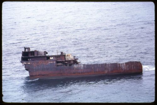 Sample images of the wreck of Dominator (built 1944; cargo vessel, Libery ship) off of Rocky Point, Palos Verdes, California