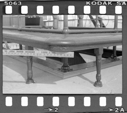 Survey photographs of the deck and interior details of Eureka (built 1890; ferry), early 1980s