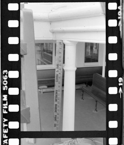Survey photographs of the deck and interior details of Eureka (built 1890; ferry), early 1980s