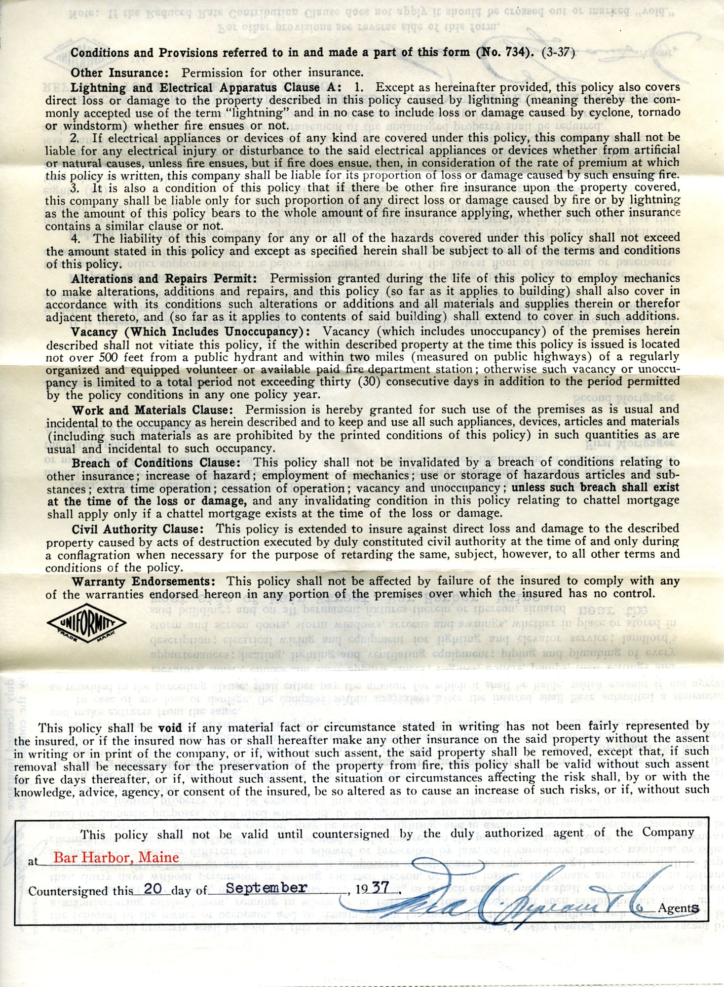 Contract, Lynam to Wild Gardens, October 14, 1937 p.4.tif