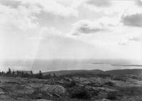 Panorama (6 sections) ; S.E to N.W. From Cadillac Mt ; Bar Harbor, Me ; Oct 3, 1932