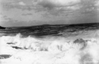 Surf at Thunder Hole ; Toward Schoodic Point (2 of 2) ; Sept 17, 1932