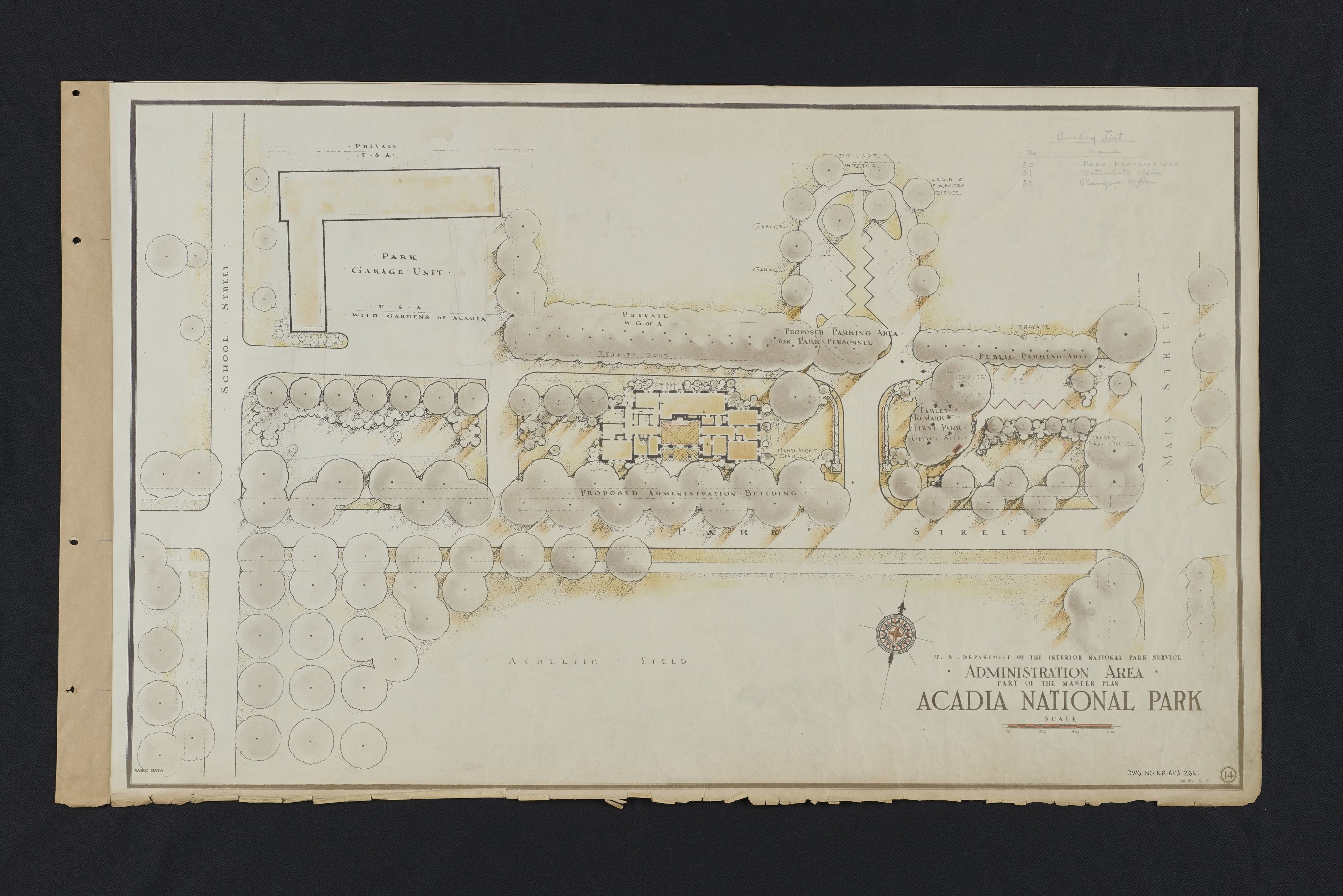 U.S. Department of the Interior National Park Service/ Administration Area/ Part of the Master Plan/ Acadia National Park