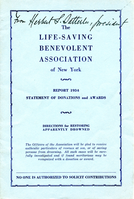 Booklet, Life-Saving Benevolent Association, 1934 p.1.tif