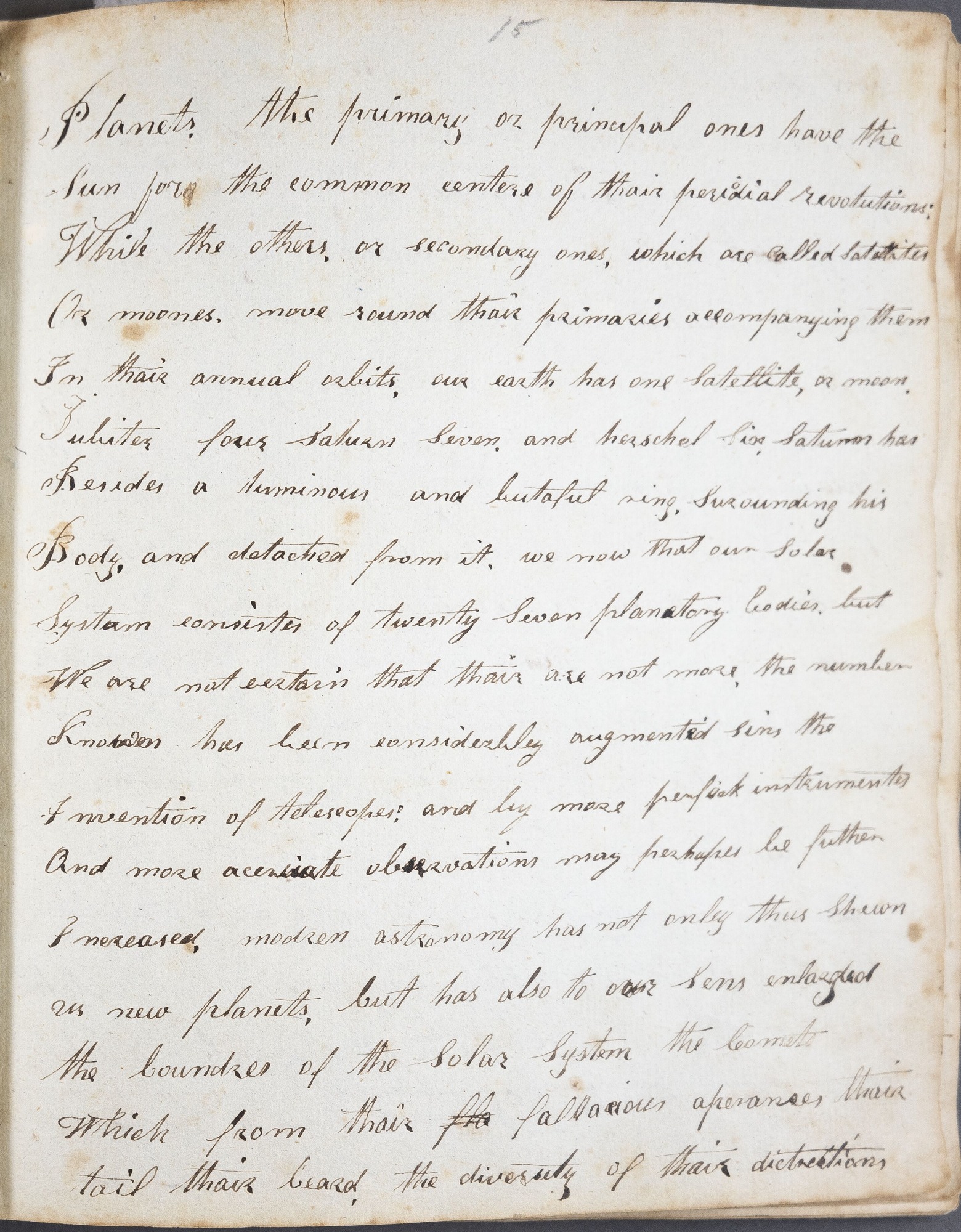 page of handwritten text
