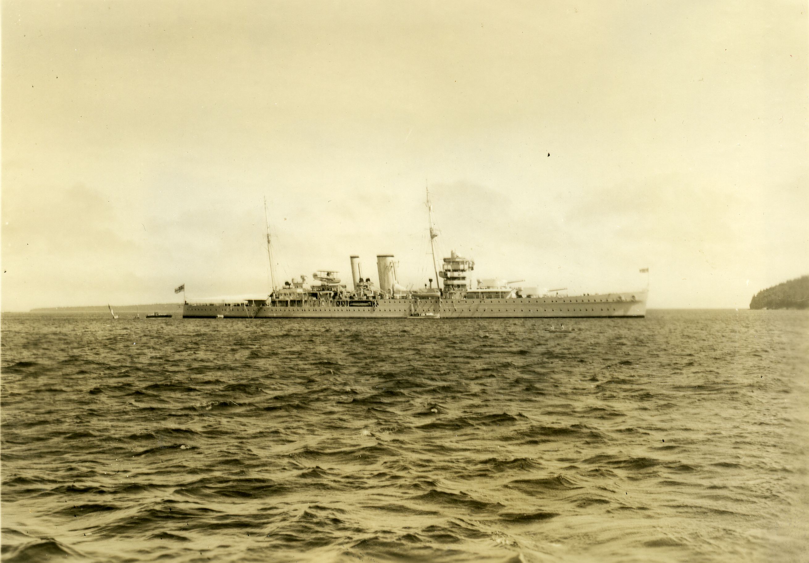 BRITISH CRUISER OFF BAR HARBOR