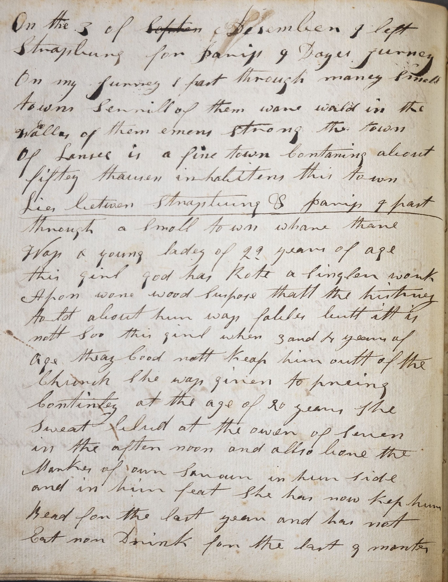 page of handwritten text