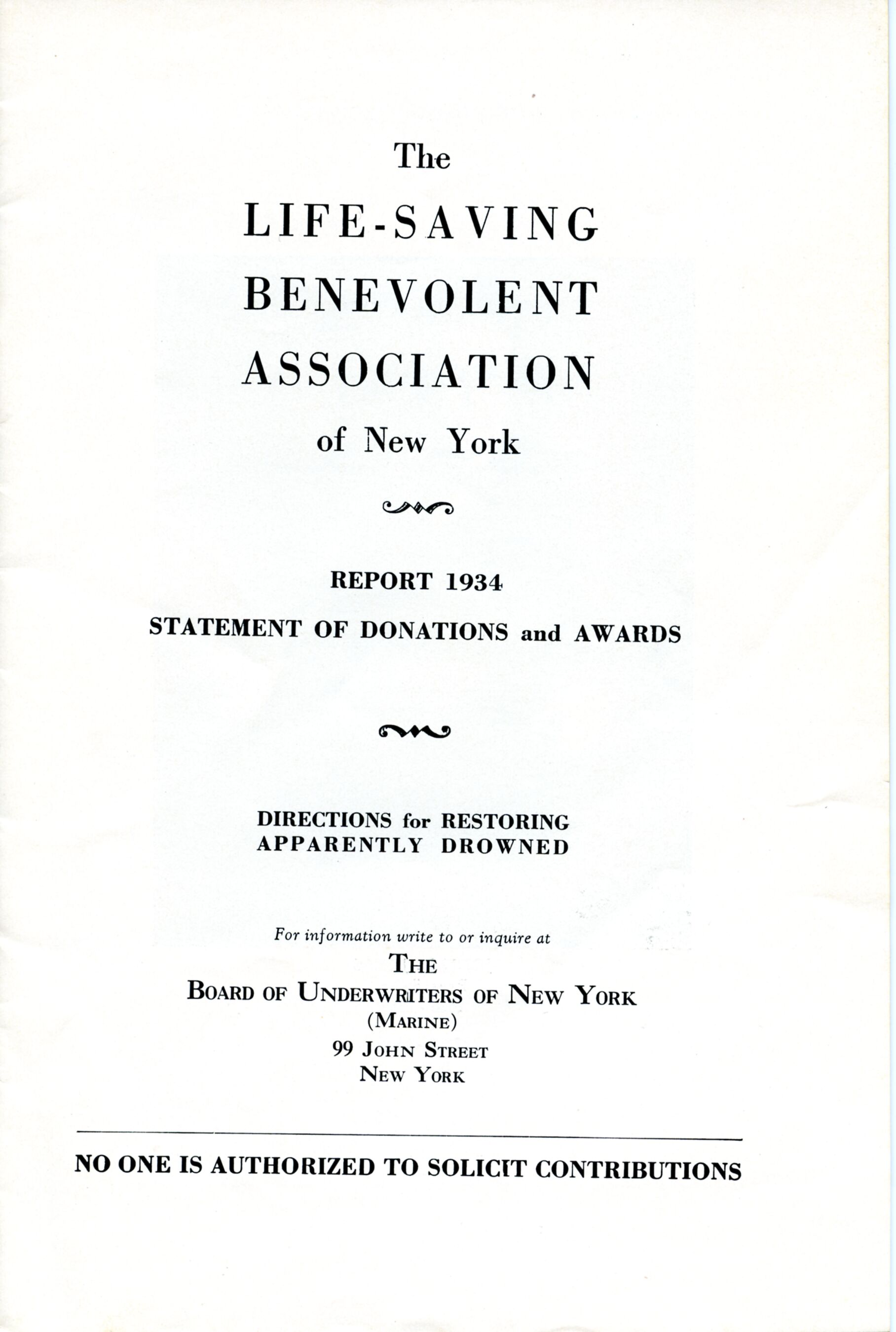 Booklet, Life-Saving Benevolent Association, 1934 p.2.tif