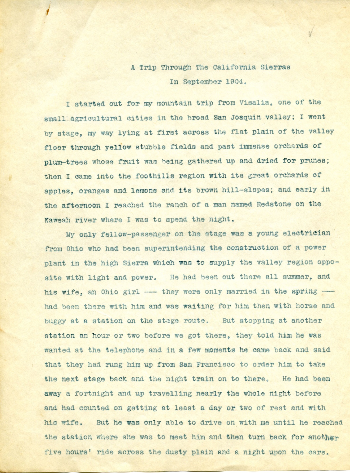 Journal, Dorr, September 1904 p.1