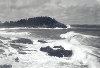 Surf at Anemone Cave below Homans House ; Bar Harbor, ME ; Sept. 17, 1932