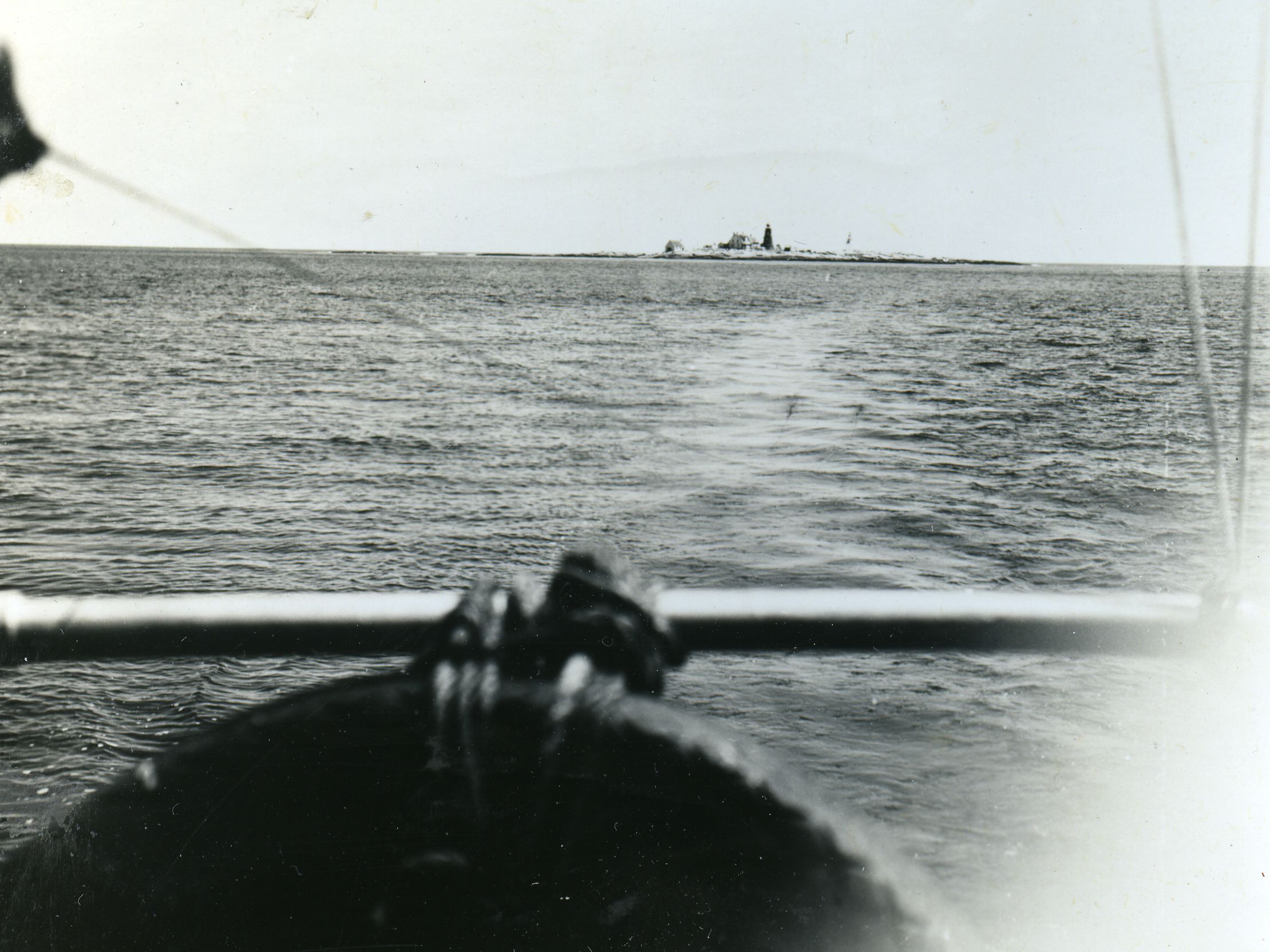 MT. DESERT ROCK FROM ABOARD "SUNBEAM"