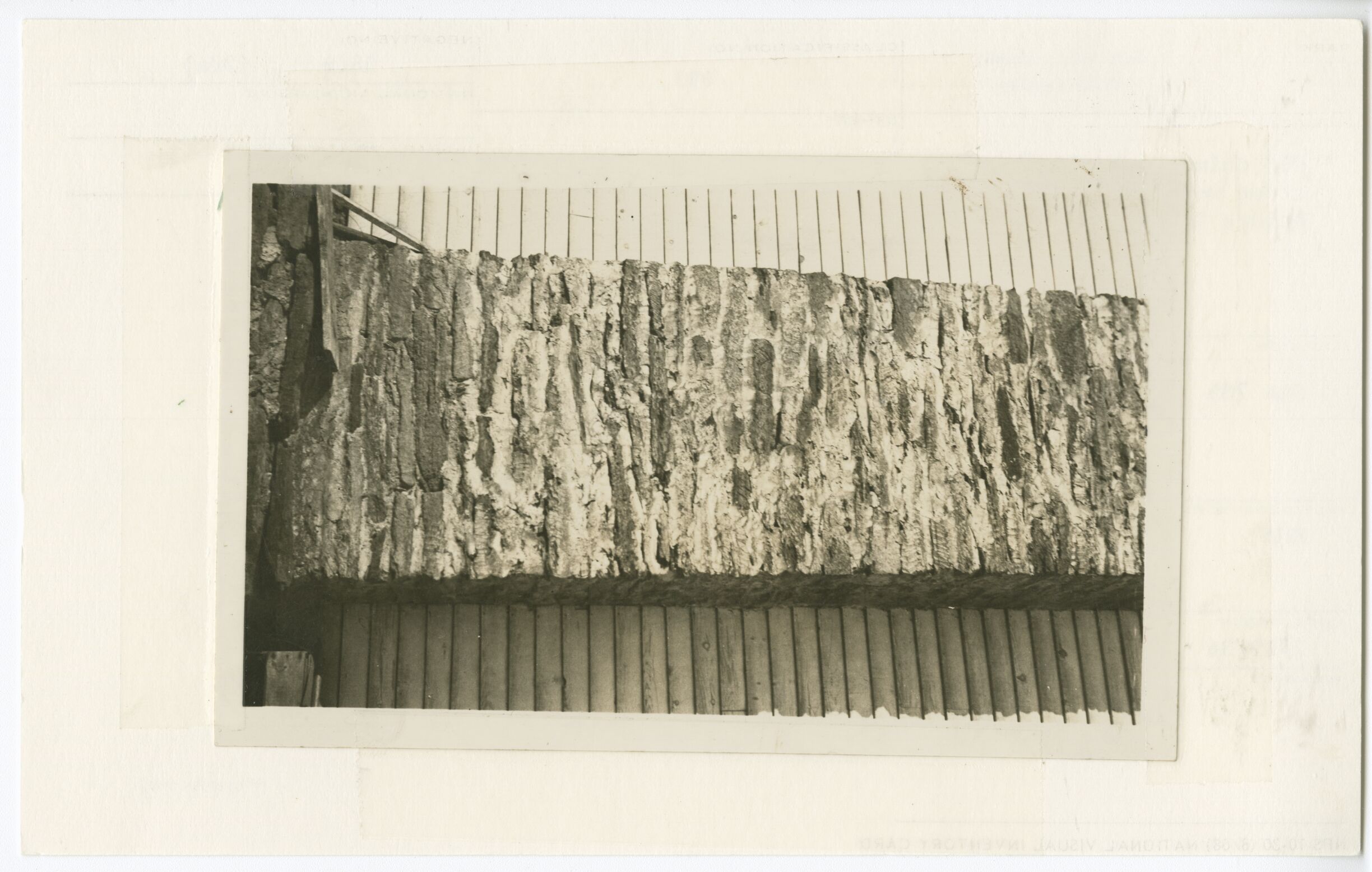 Old chimney showing local stone work near site of bridge