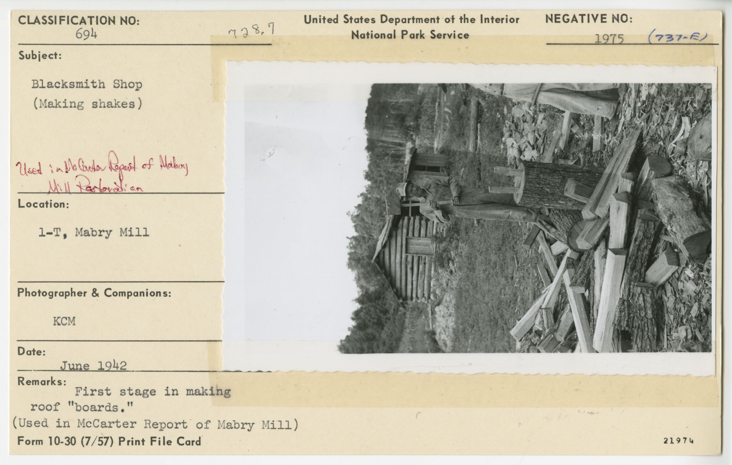 Blacksmith Shop making shakes