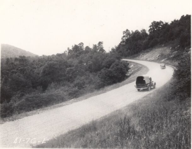View of completed roadway at Station 195+60