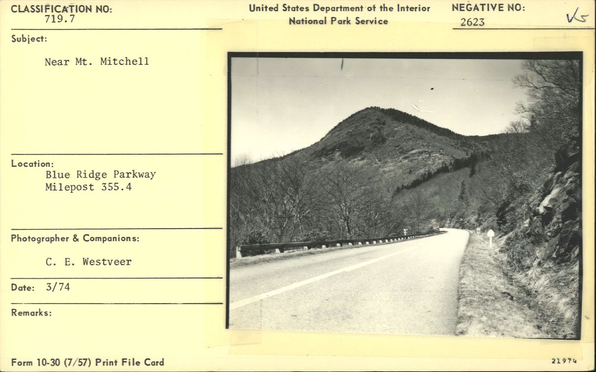 View near Mt. Mitchell