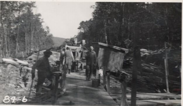 Pouring box culvert, Station 845