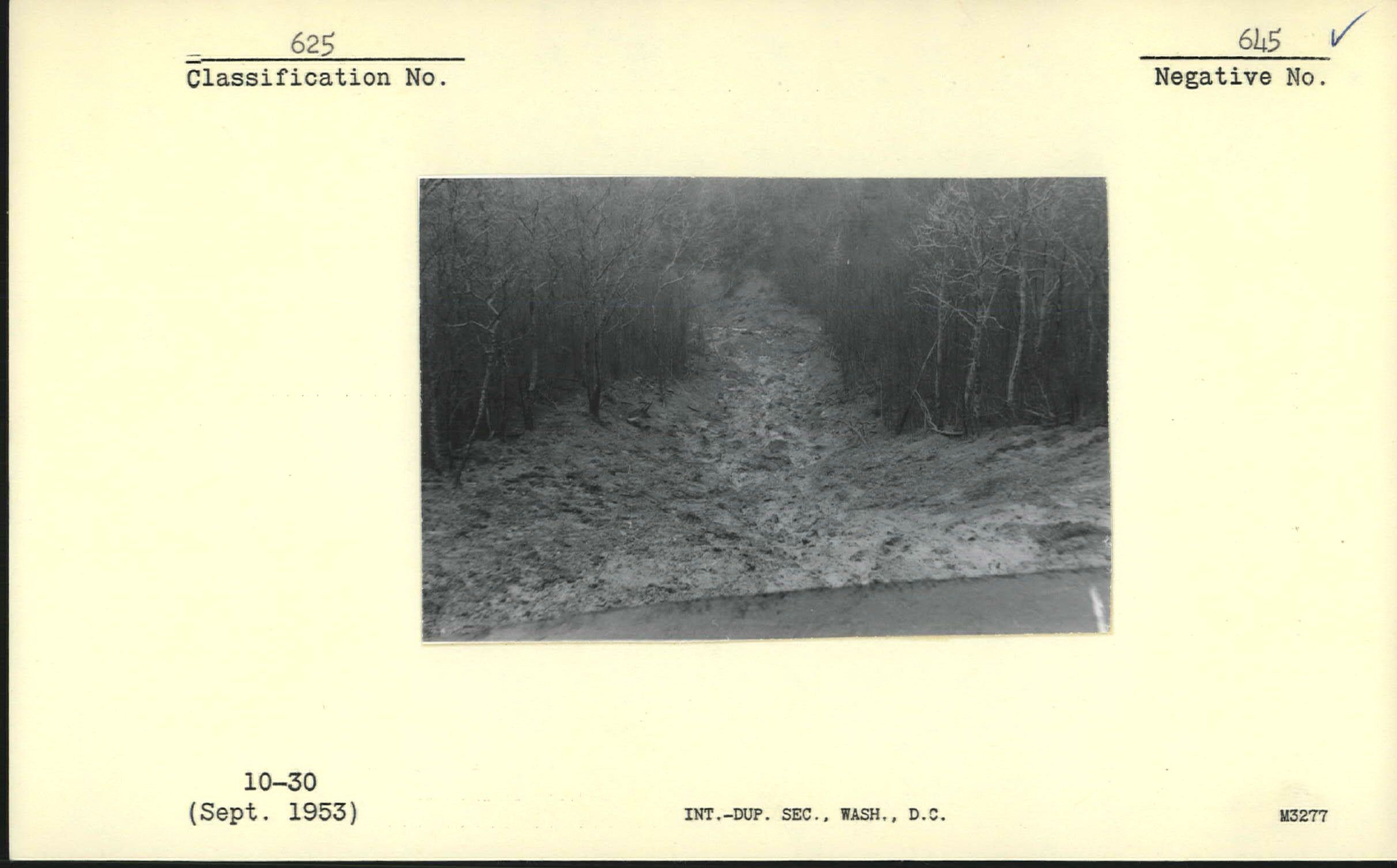 Slide near Section 2-Y-4, Station 117+30