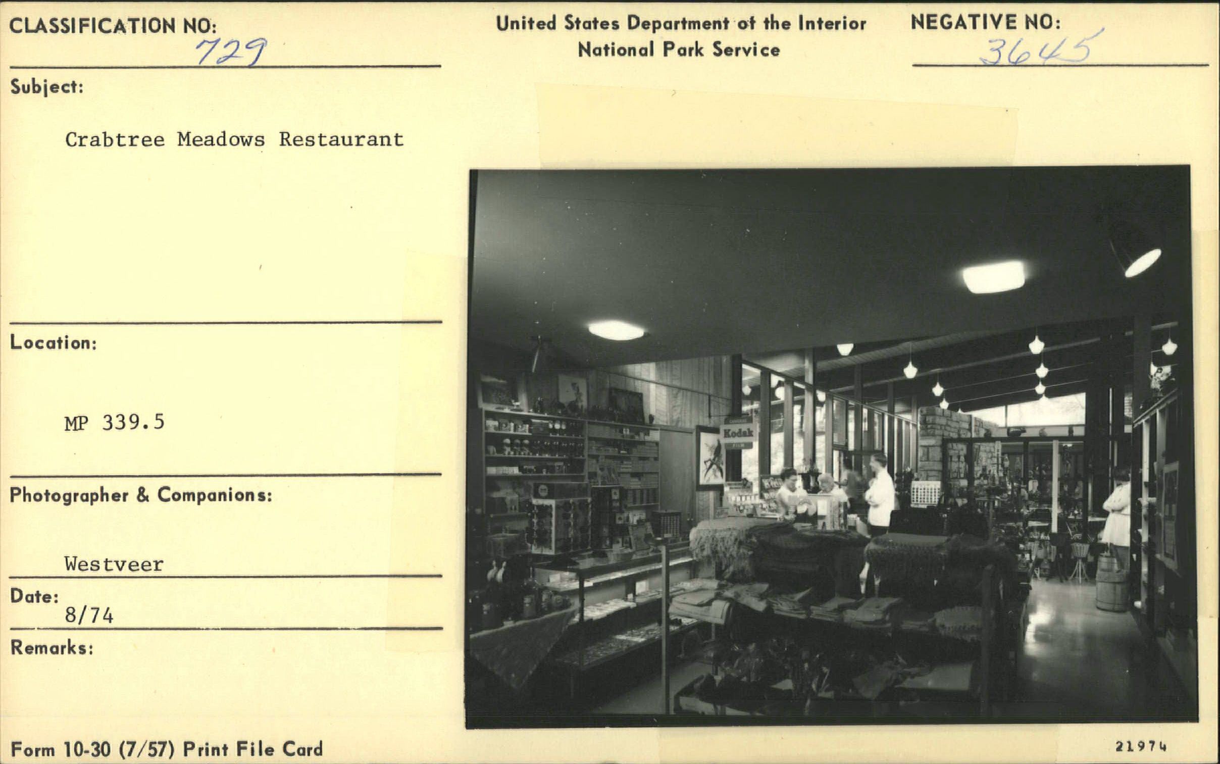 Crabtree Meadows Restaurant with visitors