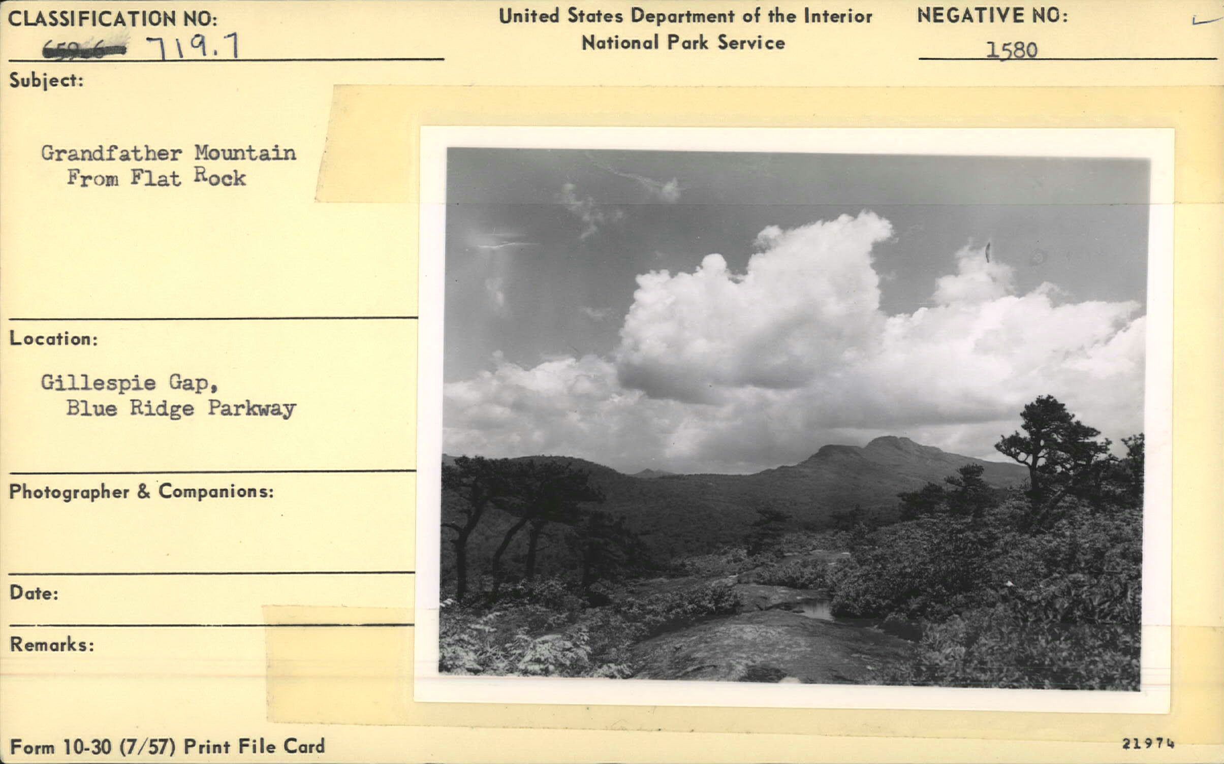 Grandfather Mountain from Flat Rock