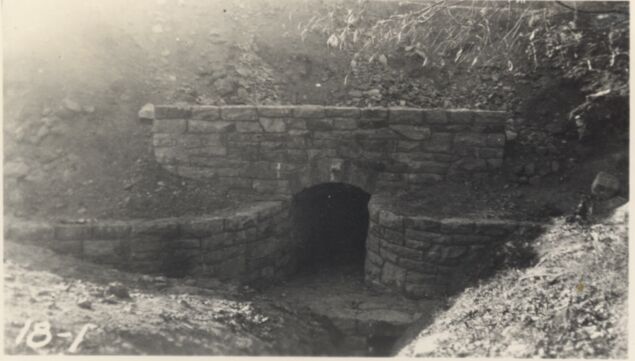 East end of box culvert at Station 708+25