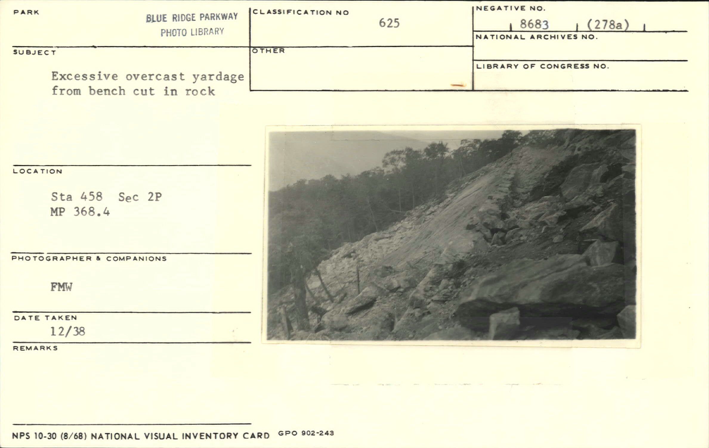 Excessive overcast yardage from bench cut in rock