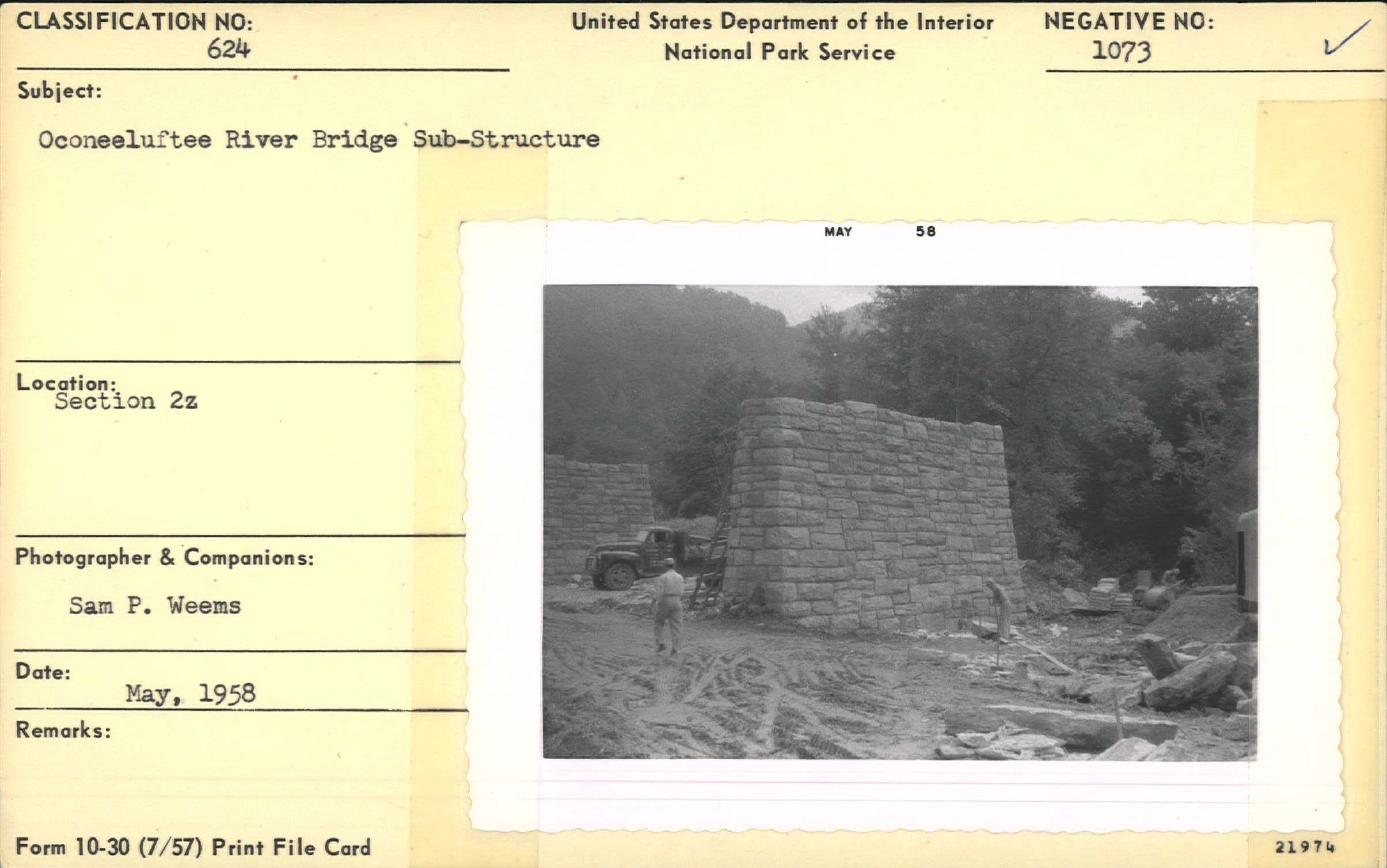 Oconaluftee River Bridge construction