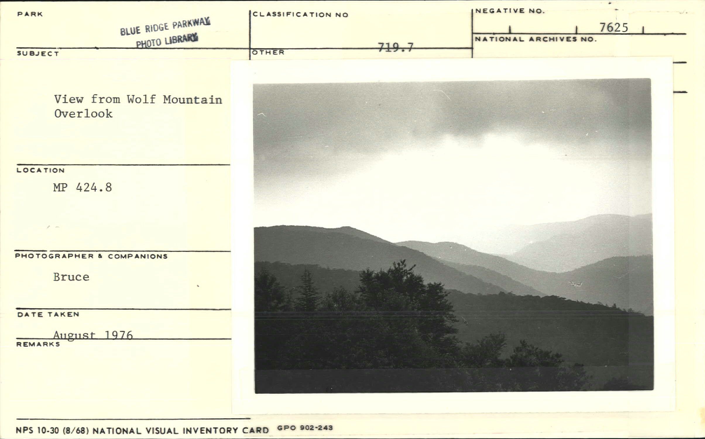 View from Wolf Mountain Overlook