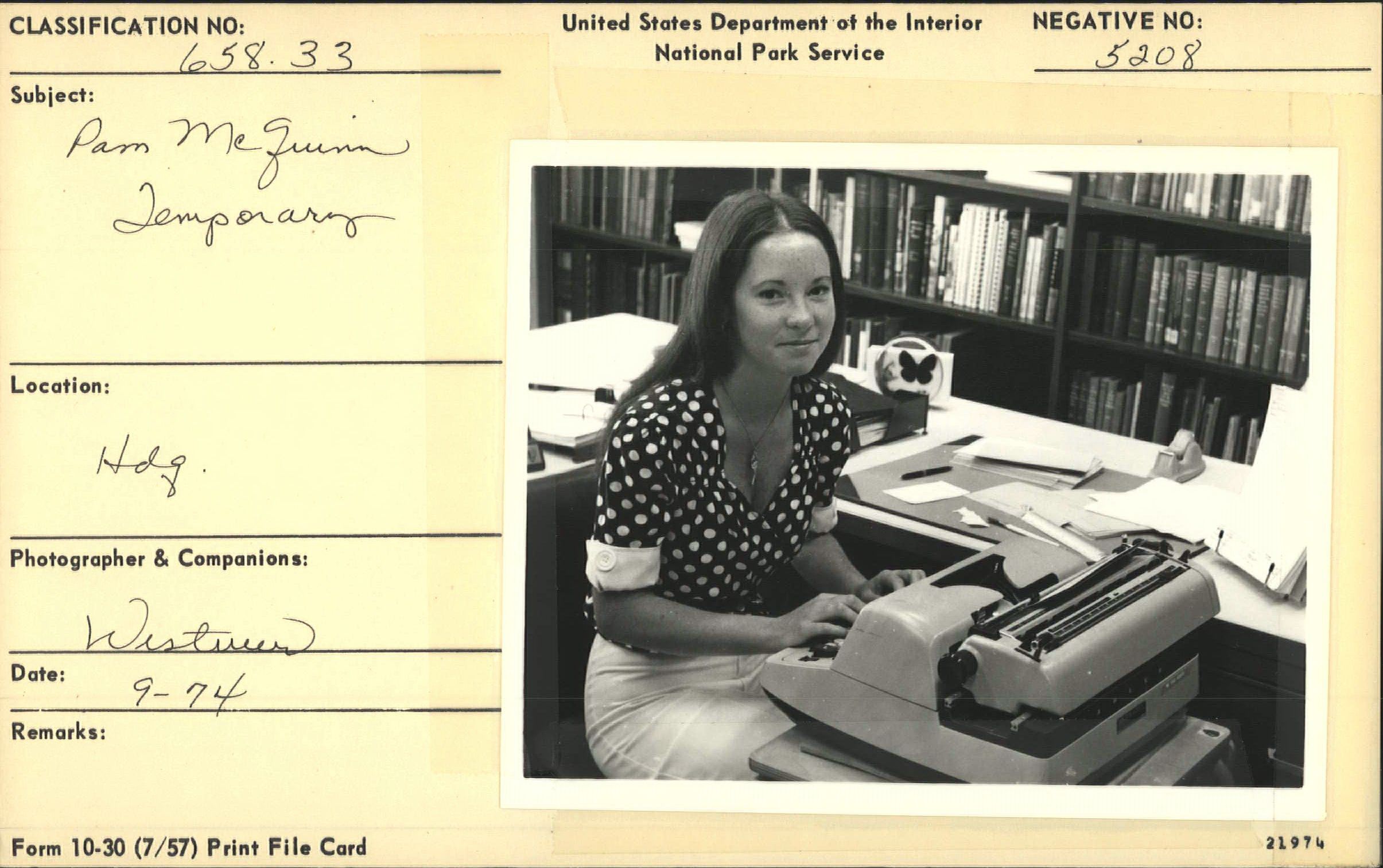 Pam McQuinn, Temporary Secretary