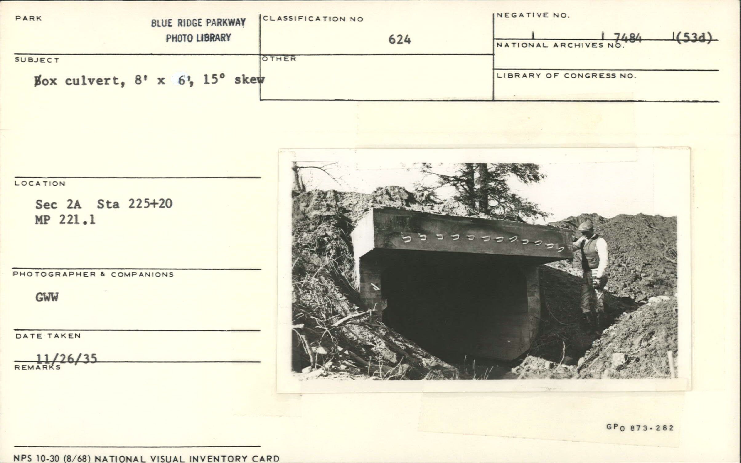 Example of box culvert, 8' x 6' with 15 degree skew