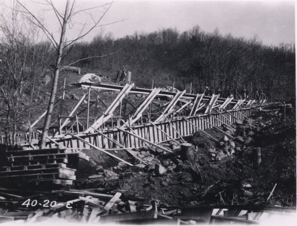 Box culvert under construction