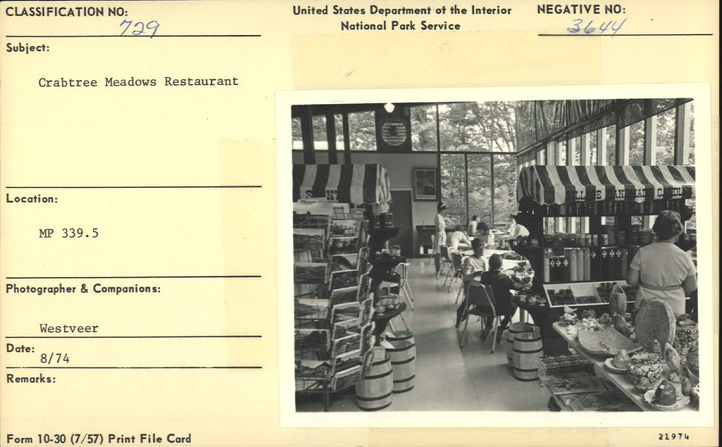 Crabtree Meadows Restaurant with visitors