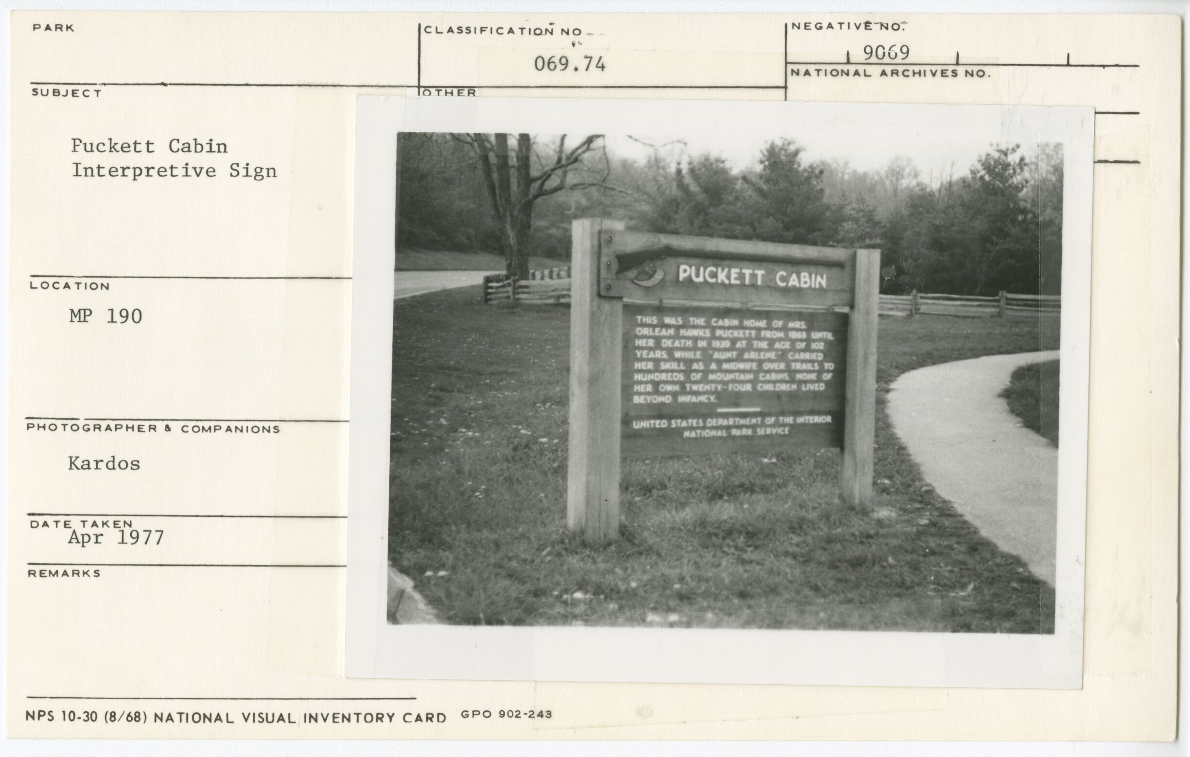 Interpretive sign