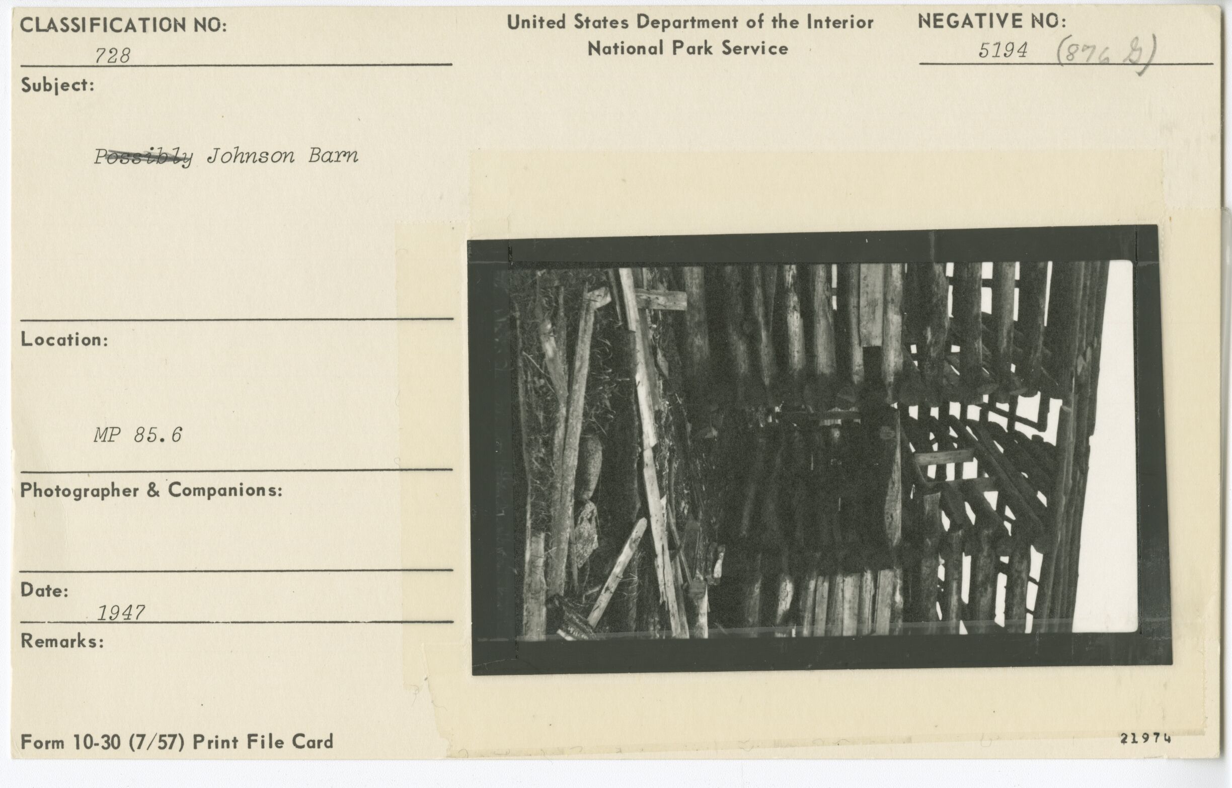 Barn detail at Johnson Farm