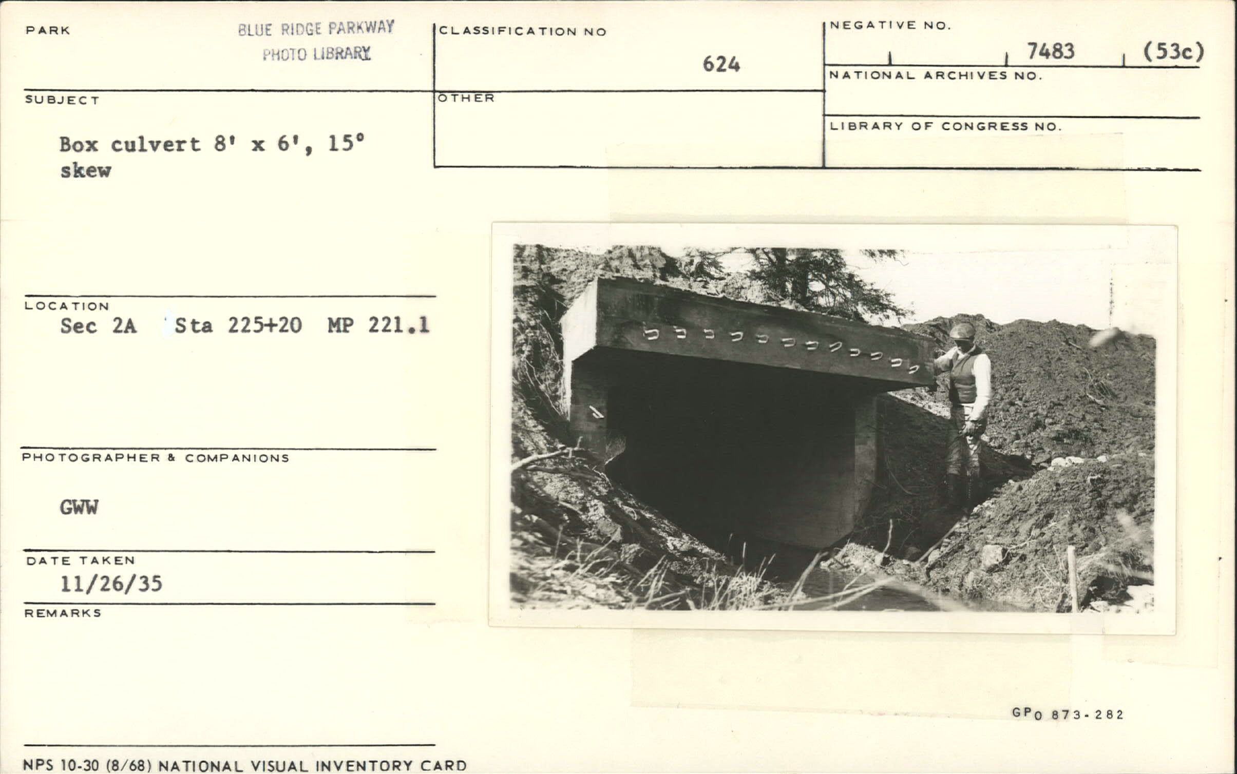 Example of box culvert, 8' x 6' with 15 degree skew