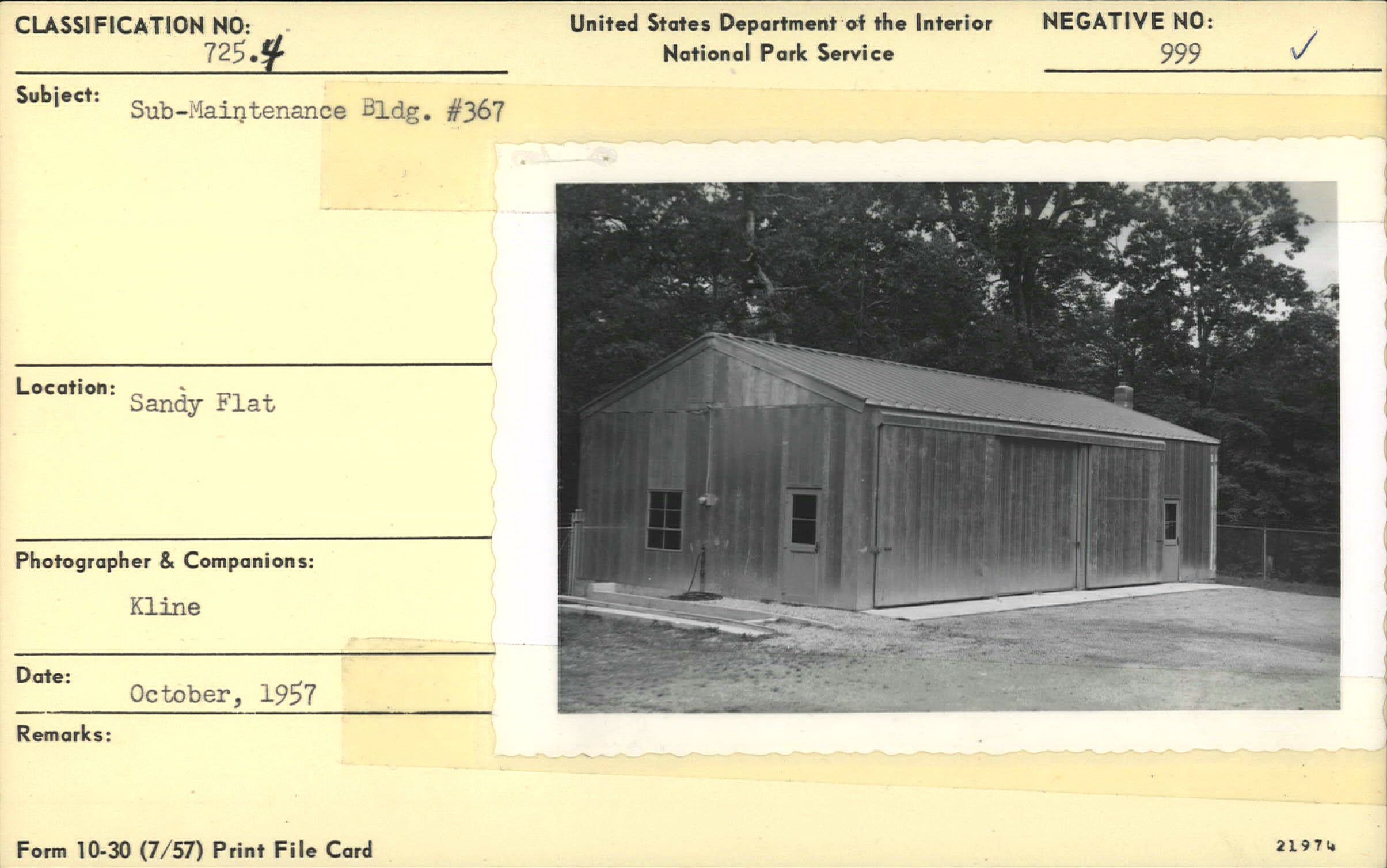 Sub-Maintenance Bldg. #367