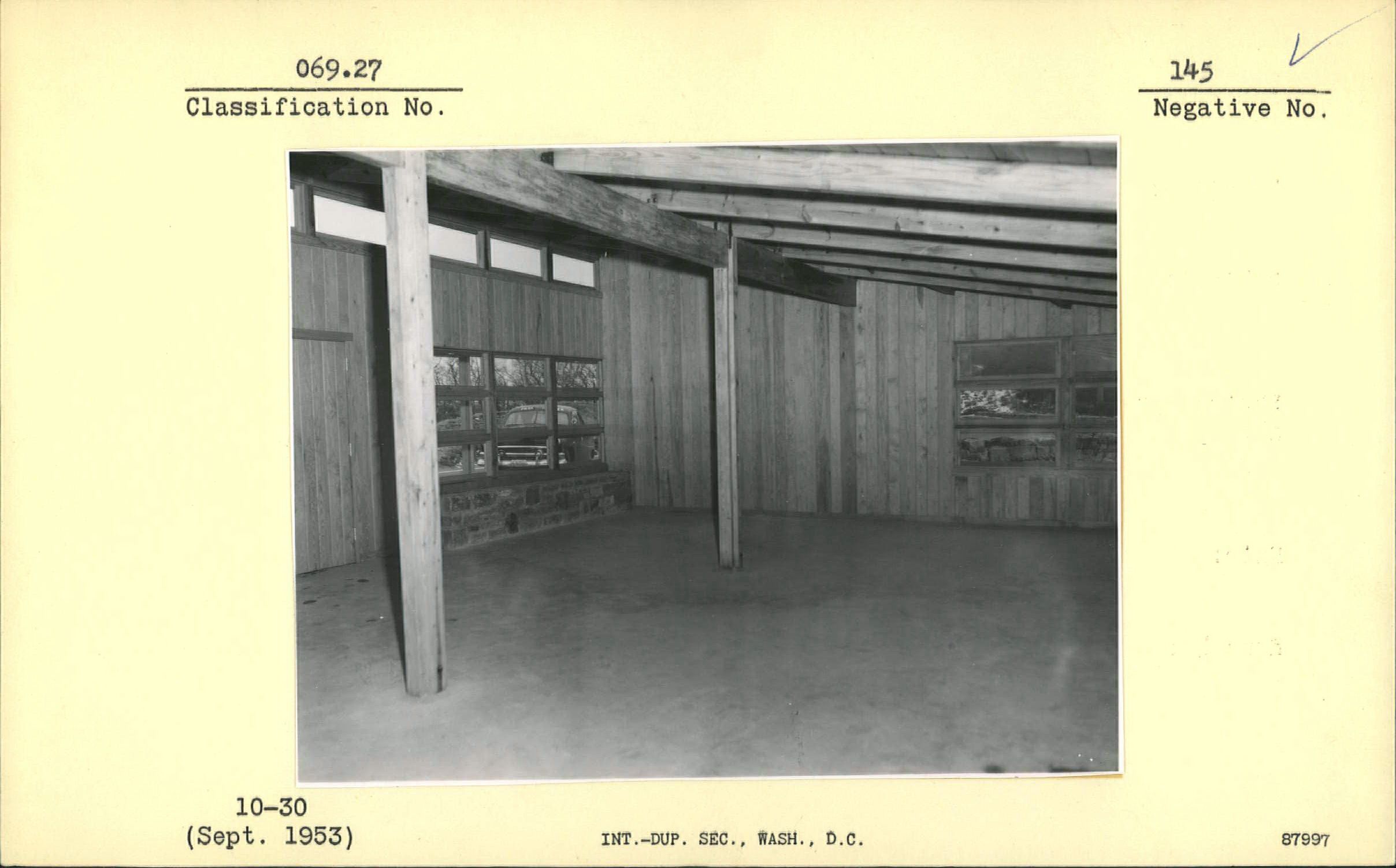 Interior of Craggy Garden Information Center