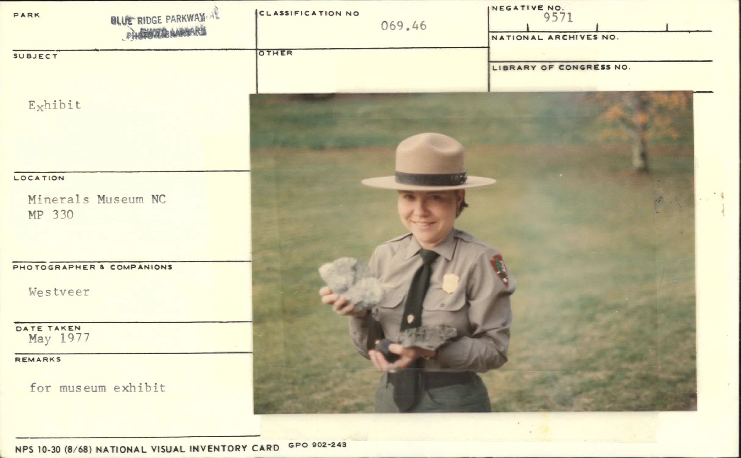 Ranger holding minerals