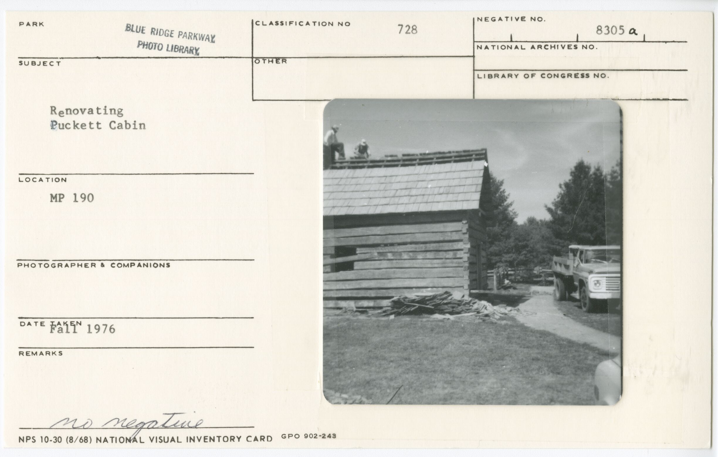 Puckett Cabin restoration