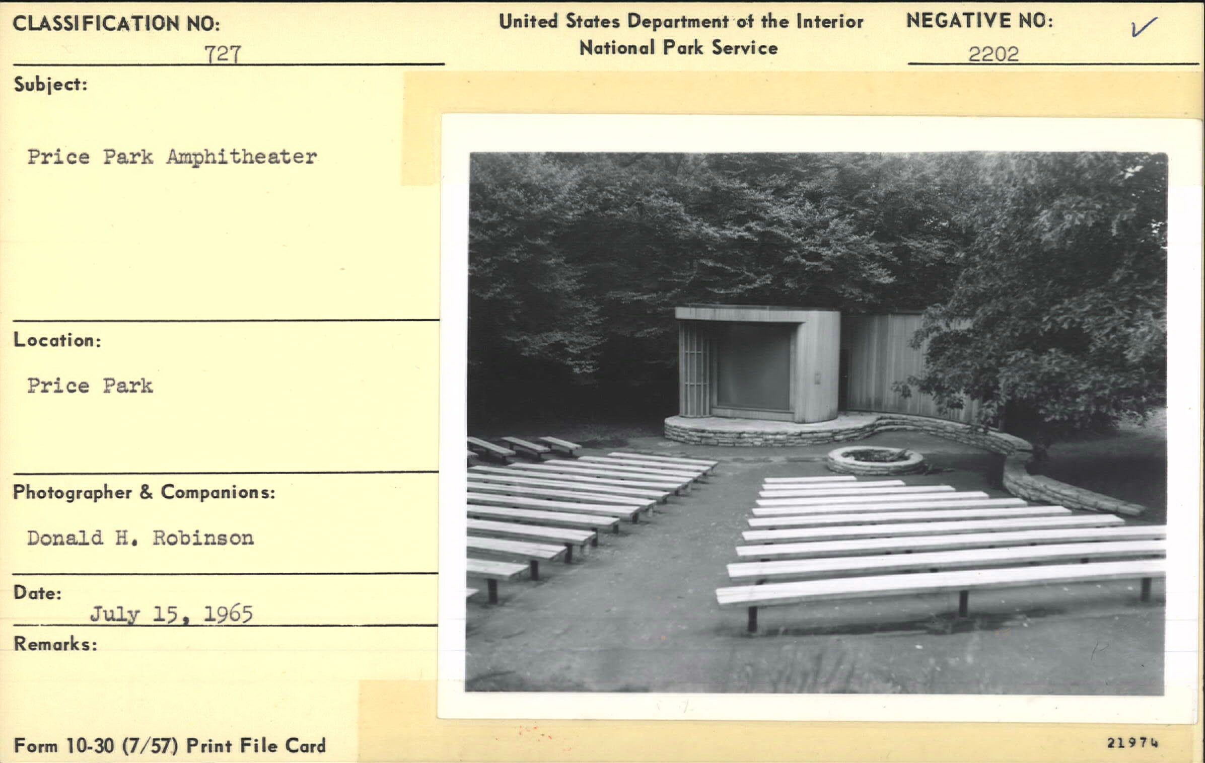 Amphitheater at Price Park showing rear screen