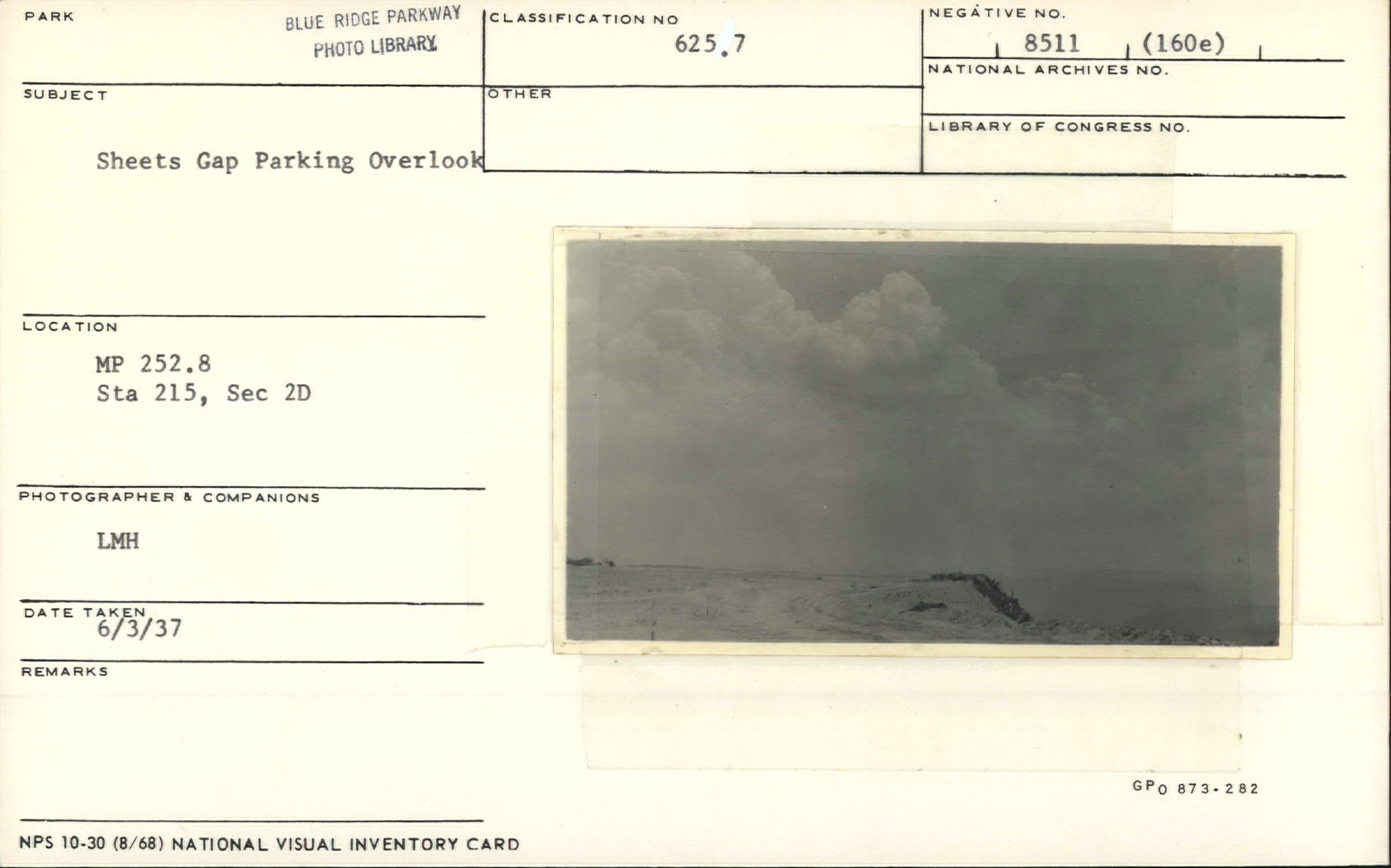 Sheets Gap Parking Overlook