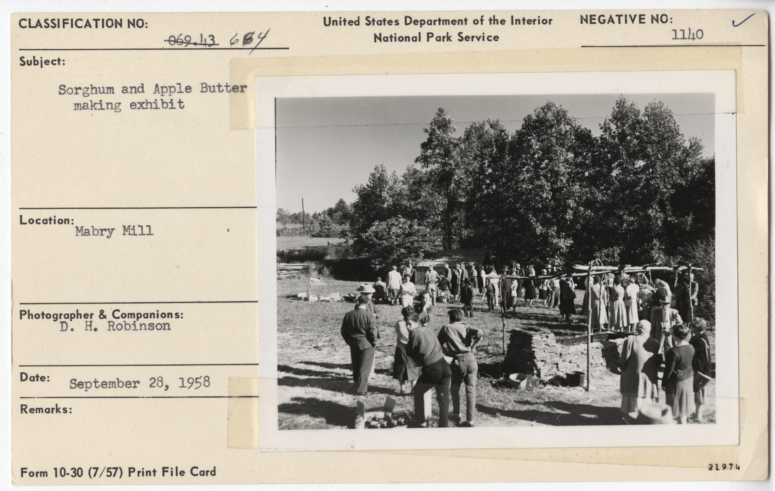 Sorghum and Apple Butter making exhibit