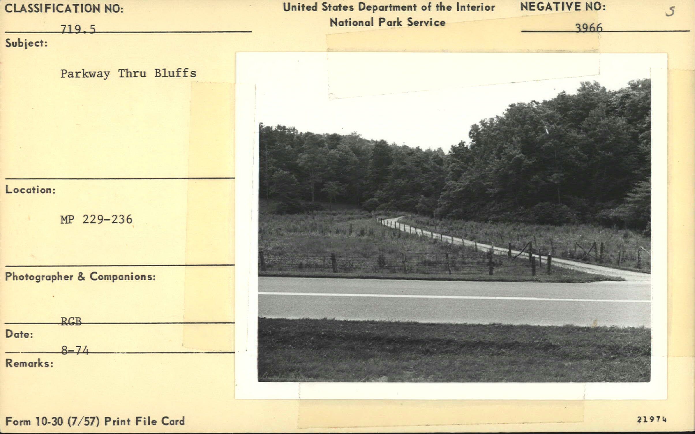 Parkway through Bluffs