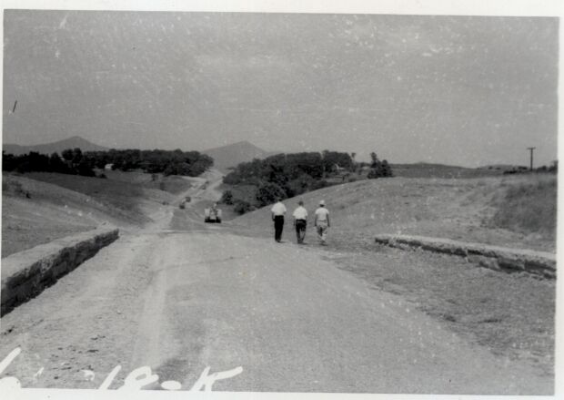 View north from Route 116 bridge at Fine Grade operations