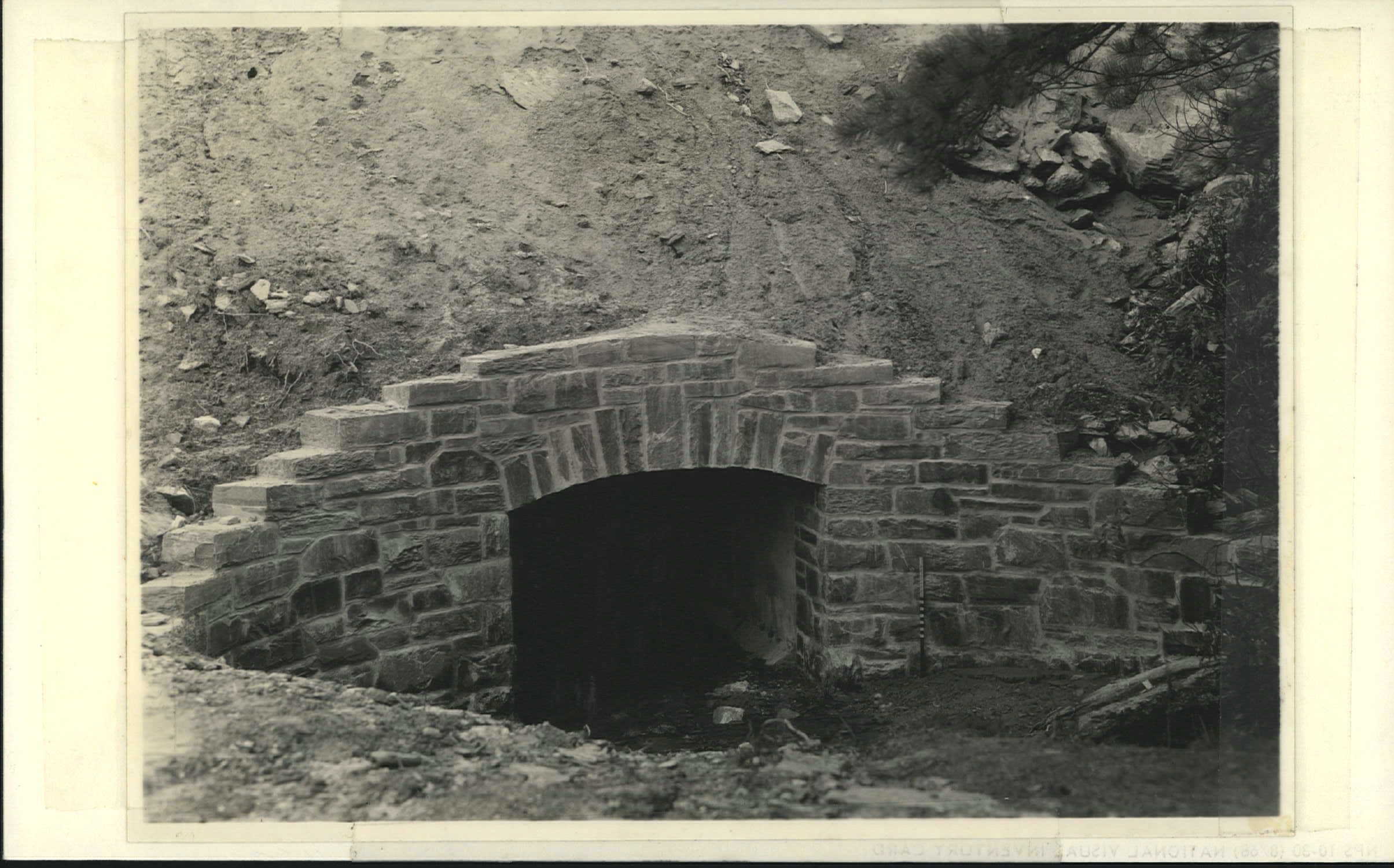 Simple arch culvert on west side of Parkway