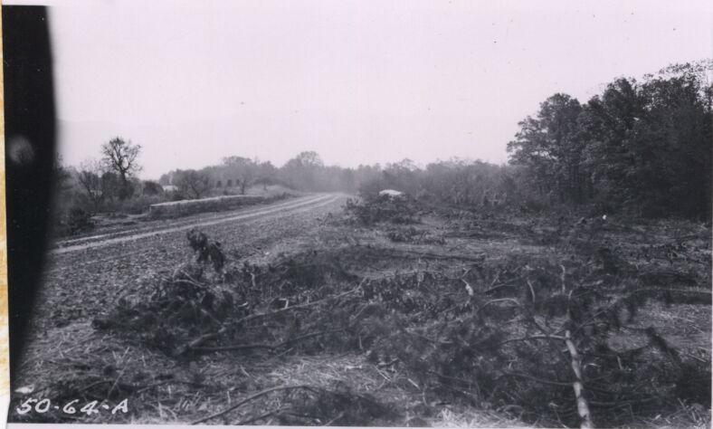 Looking south over completed bridge