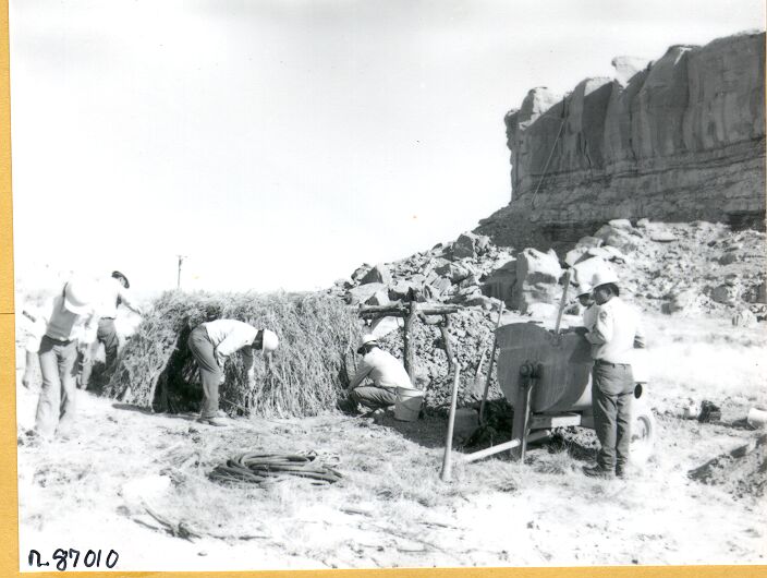 Pithouse Construction, Involving Leo Chiquito, Daniel Harrison, Jack Trujillo, Charlie Lanell, Earl Johnson, and Che Mitchell