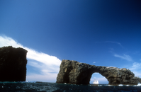 Californian Framed by Arch Rock